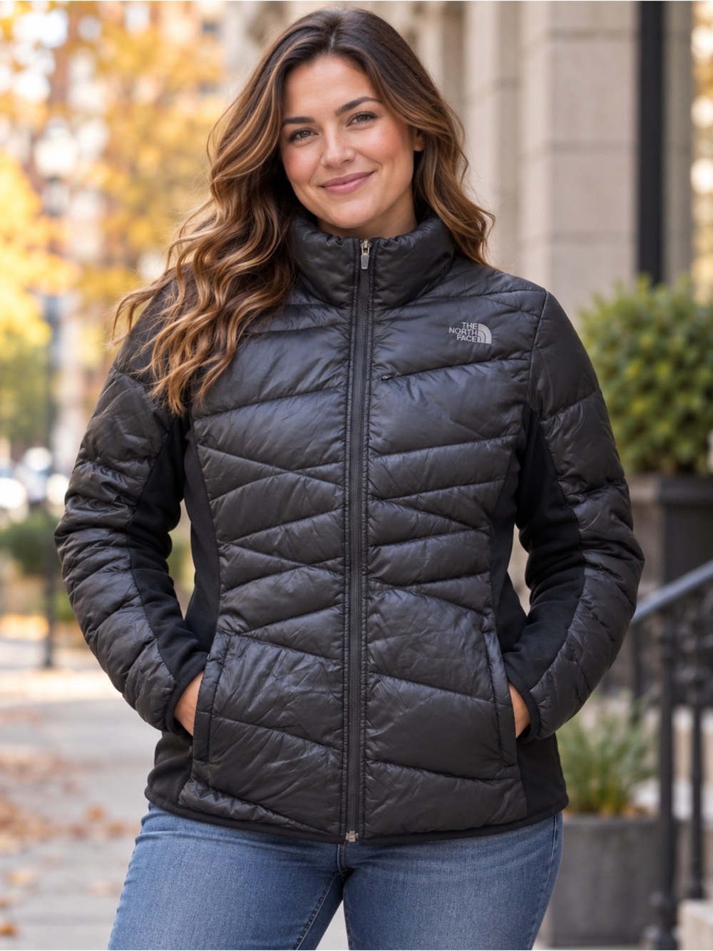 The North Face Women's Black Quilted Insulated Puffer Jacket